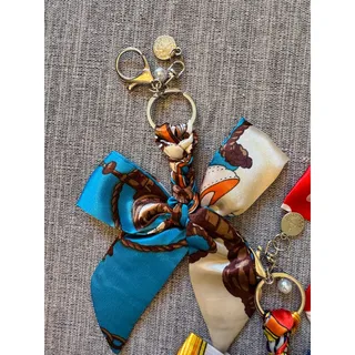 Photo of Set of 3 Bow Bag Charms Purse Charm Colorful Bows Keychain Purse Accessory