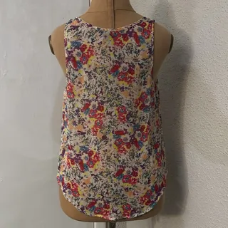 Photo of Topshop Floral Print Tank Top w/Pocket 4 Boho Grandma Cottagecore Retrogirl Twee