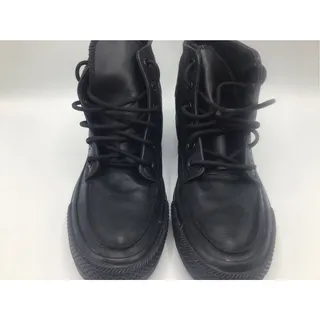 Photo of Converse Chuck Taylor All Star Leather Moc Toe Boot Triple Black Men 8 Women 10