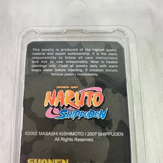 Photo of Naruto Shippuden NEW 7/16" Surgical Steel Leaf Plugs Gauges Body Jewelry Anime