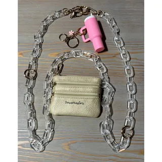 Photo of Save The Girls Clip & Go Ice Chain with Pouch and Mini Tumbler Keychain 