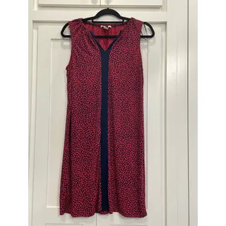 Photo of Michael Kors   Pink and Navy patterned sleeveless shift dress M