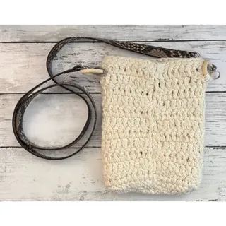 Photo of SoFi Art Women’s Handmade Crochet Snake Charm Crossbody Bag