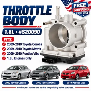 Photo of Throttle Body for 2009 2010 Toyota Corolla Matrix Pontiac Vibe 1.8L #S20090