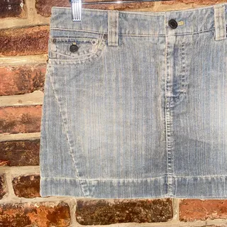 Photo of American Eagle Outfitters Vintage Y2k Corduroy Mini Denim Skirt Women's Size 2