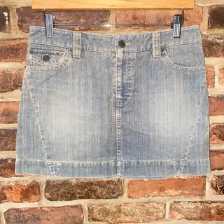 Photo of American Eagle Outfitters Vintage Y2k Corduroy Mini Denim Skirt Women's Size 2