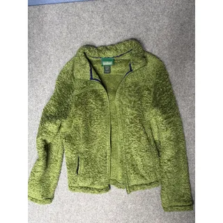 Photo of L.L.Bean Olive Green Polartec Fleece Full Zip Jacket Womens M