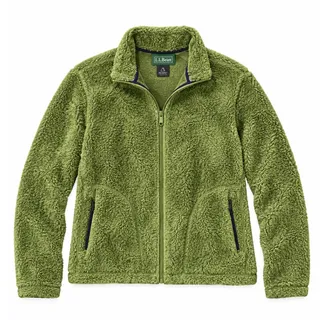 Photo of L.L.Bean Olive Green Polartec Fleece Full Zip Jacket Womens M